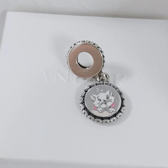 Pandora Aristocats Marie Cat Lady Disney Park Exclusive Dangle Charm S925 Silver - Picture 5 of 7